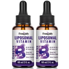 Liposomal Vitamin B Complex Liquid - Max Absorption, All B Vitamins, 2 Month Sup