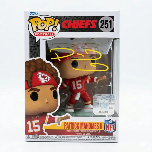 Patrick Mahomes Autographed Signed Funko Pop #251 Chiefs Rare PSA AM80892