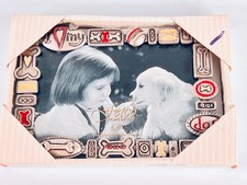 Picture Frame: Dog BEST FRIEND Silver Metal 4x6