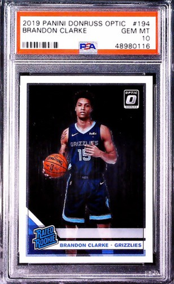 #ad #ad Brandon Clarke 2019 Panini Donruss Optic #194 PSA 10 $10.00