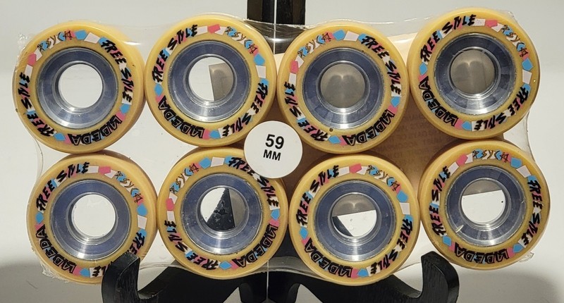 NEW Vintage LABEDA "Psych" Roller Skate Wheels 59 mm Freestyle WHEELS  FREE SHIP