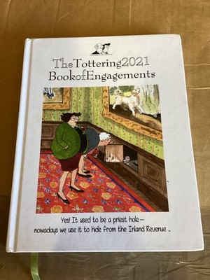 Tottering By Gently, Book of Engagements A5 Deluxe Diary 2021, Good Condition