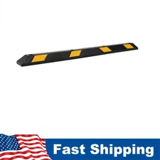 72" Rubber Curb Parking Block Car RV Trailer Wheel Tire Stopper Garage Driveway
