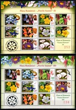 Romania 2012, Mi#6585-94=Bl 520+521, Sc#5324-33, Flowers Animals, MNH! Only 800!