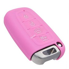Remote Key Fob Cover for Hyundai Azera Elantra Equus Genesis 4 buttons pink