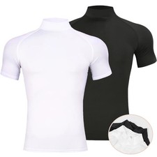 Compression T-Shirt Men  s Short Sleeve Gym Fitness Running Quick Dry Workout Top