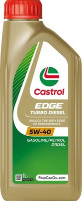 CASTROL Edge Turbo Diesel Car Engine Oil 5W40 Q3 Titanium Lubricant 1L