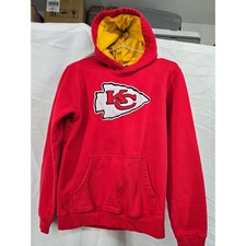 Youth Kansas City Chiefs NFL Team Apparel Red Hoodie KC Logo Sweatshirt XL