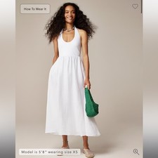 J.Crew Halter mixy dress in white XS
