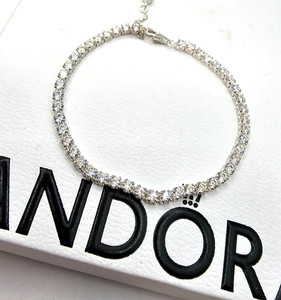 Pandora Sparkling Tennis Bracelet | eBay