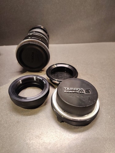 Konica Auto flex T4 35mm Camera With Konica 135mm F3.5/ Accessories, Untested - Picture 3 of 19