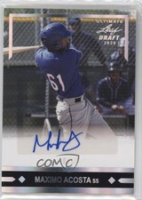 2020 Leaf Ultimate Draft Silver Spectrum 8/15 Maximo Acosta #GLR-MA2 Auto 0i4k