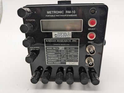 RM-10-07 Metronic Portable Watthour Standard Unit (No. 2) RM 10 07