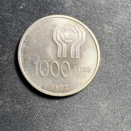1977 Argentina 1000 Pesos PROOF Only 1,163 Minted! Z4009 - Picture 2 of 5