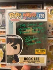 Funko Pop Naruto Shippuden Rock Lee #739 Hot Topic Exclusive SIGNED w JSA