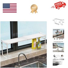 Space-Saving Narrow Tall Shelf for Stylish Kitchen and Bathroom Organization