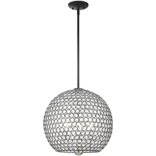 Livex Lighting 45723-04 Cassandra 3 Light 16 inch Black Pendant Ceiling Light