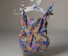 Build a Bear Retro Floral Flower Dress Sundress Summer Teddy Clothes Outfit
