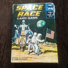 Vintage Space Race Card Game Ed-U Cards Complete 36 Cards 1969 W/ Instructions