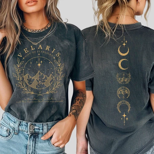 NWT Night Court Shirt Velaris Design ACOTAR Fan TeePIC14 - product listing photo
