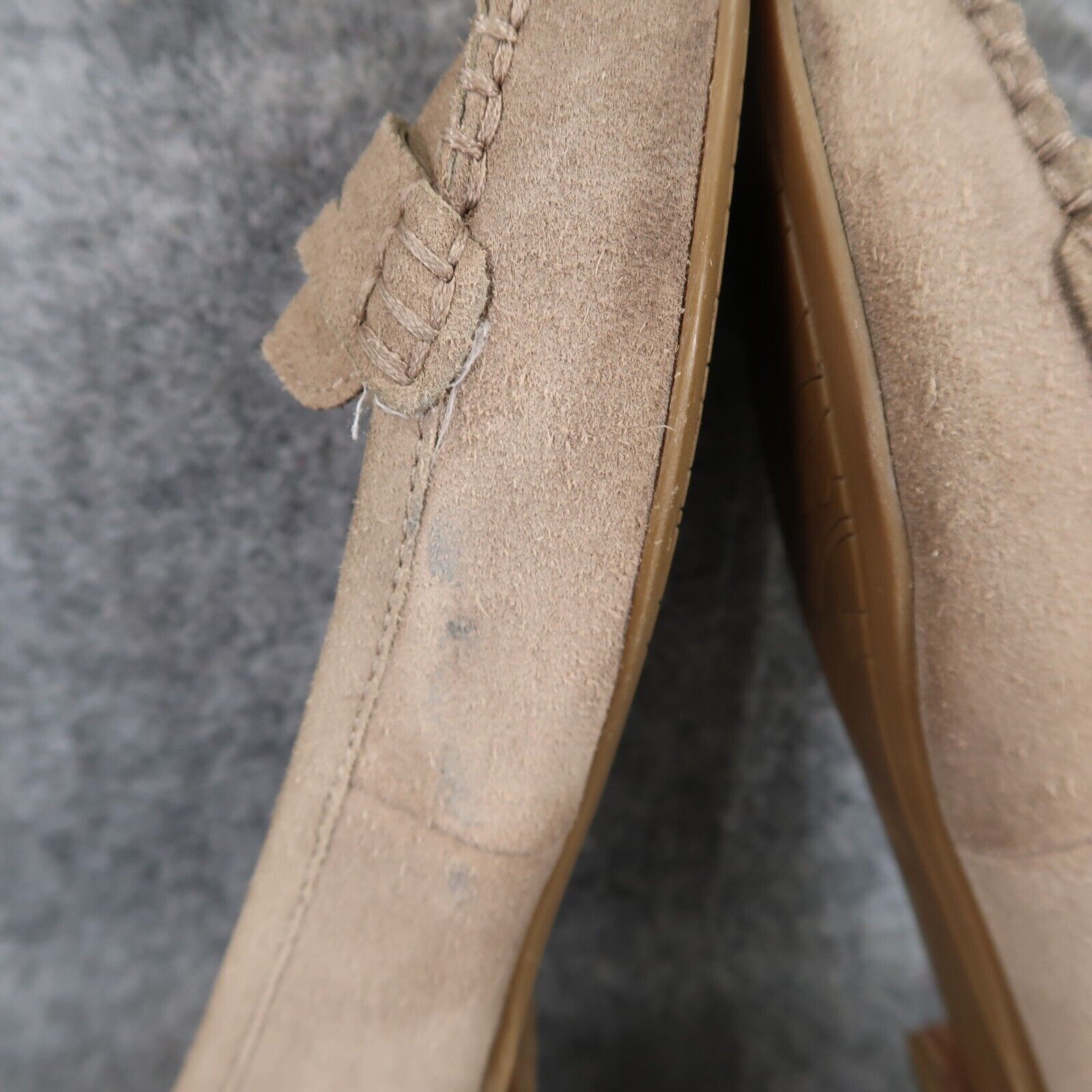 Michael Kors Shoes Womens 6.5 Loafer Leather Moccasin Slip On Fashion Career Tan thumbnail 9