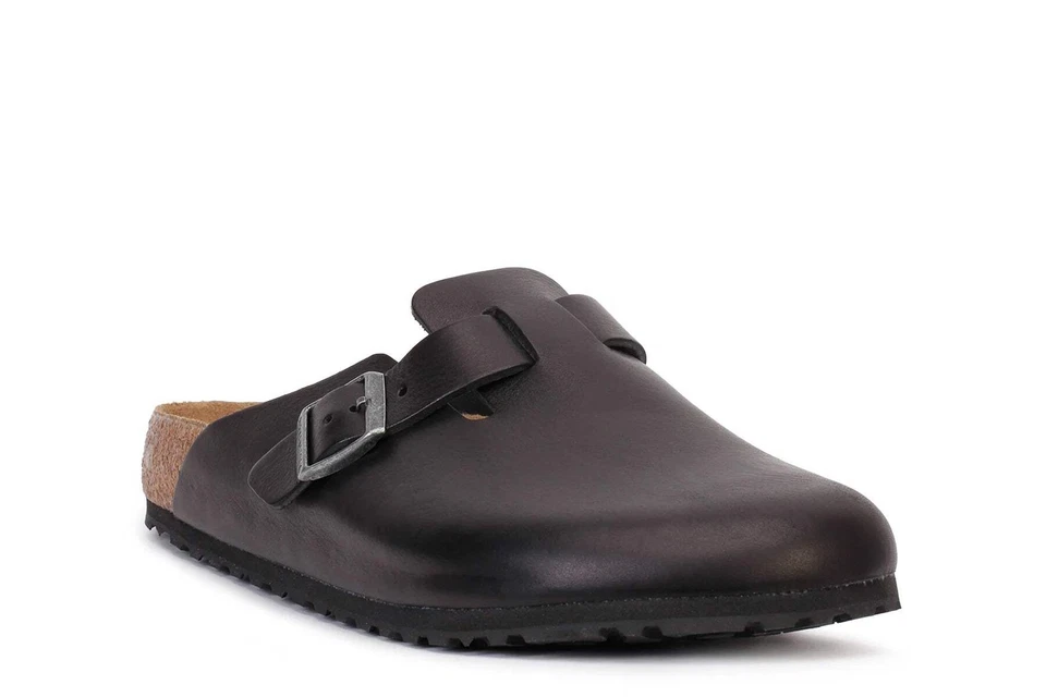 Birkenstock Boston BS Vintage Madera Negro [1023458] Foto 3 de 4