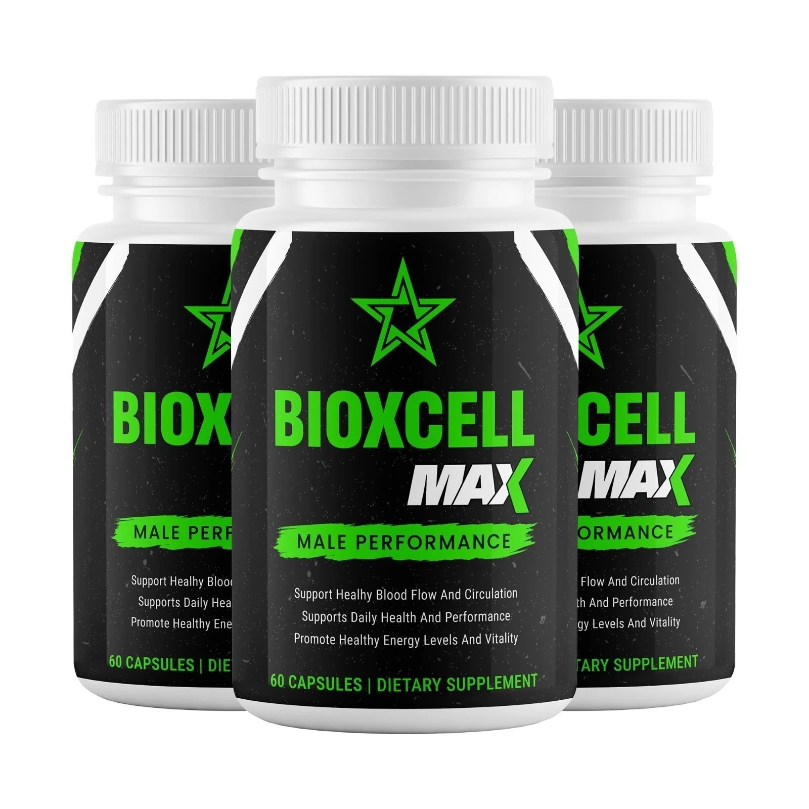 (3 Pack) Bio X Cell Pills for Men BioXCell Advanced Male Support Supplement 60ct