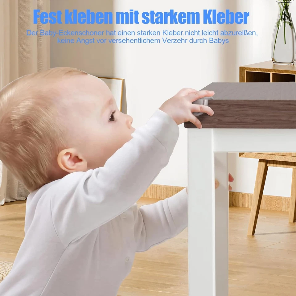 Paraspigoli per Bambini, 32 Pezzi, Autoadesivi in Silicone Trasparente, 2 Forme, - Immagine 4 di 4