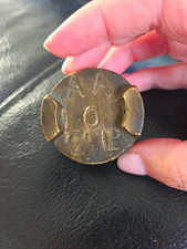 Vintage Brass AA Oil Motor Club Badge - Badges & Mascots, Brown