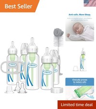 Dr. Brown's Anti-Colic Bottle to Sippy Gift Set 8oz 3pk with Handles  Brush