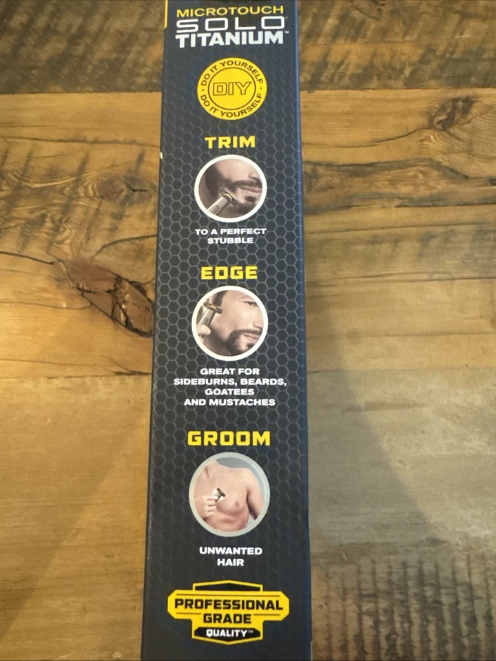 Recortadora de aseo Micro Touch Solo titanio para hombre - negra - totalmente nueva Foto 2 de 4