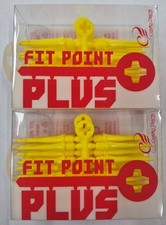 Yellow FIT POINT PLUS Dart Tips 25mm:  2 Boxes of 50 Tips