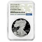 2021-W Proof $1 Type 1 American Silver Eagle NGC PF70UC FDI 35th Anniversary