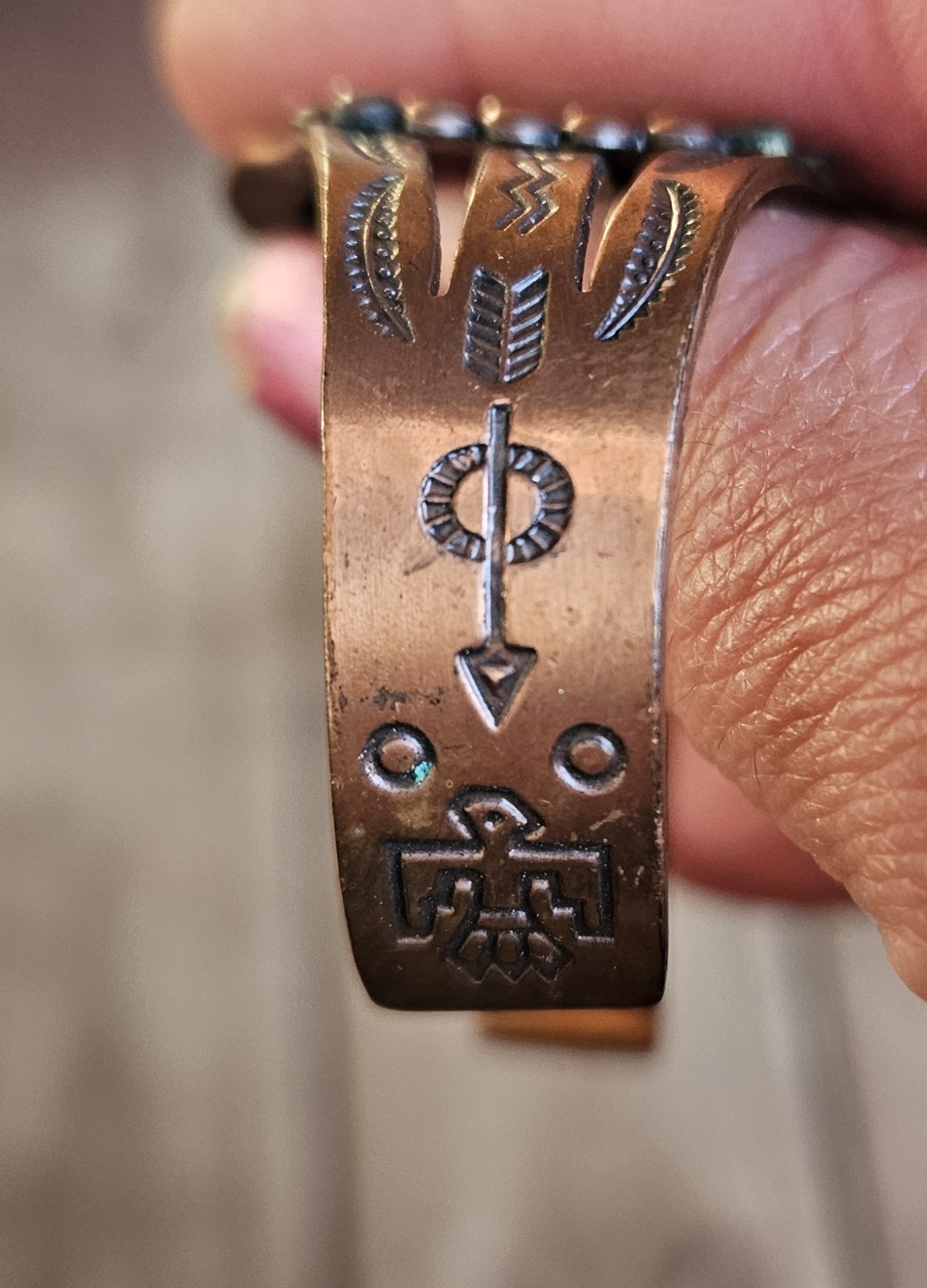 Native American Navajo, Solid Copper, Thunderbird… - image 2