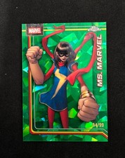 2026 Topps Chrome Marvel Sapphire Edition #83 Ms. Marvel Green Sapphire /99