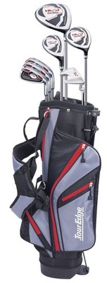 New Tour Edge Golf HL-J 5X2 8 Piece Junior Set Red Ages 9-12 [58''-64'']