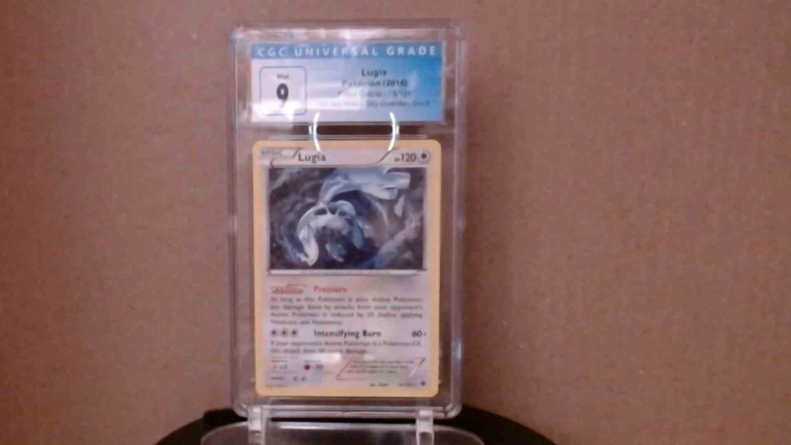 CGC Mint 9 Lugia 78/124 Fates Collide cr. ice Holo sky guardian deck Blue Label