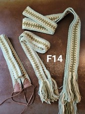 Inkle Loom Woven Sash, Garters  Powderhorn Strap For Historical Reenactment