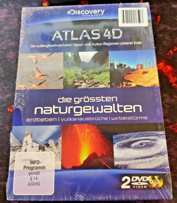 Discovery Channel: Atlas 4D/Die Größten Naturgewalten (2 DVD-Box, 2013) NEU OVP