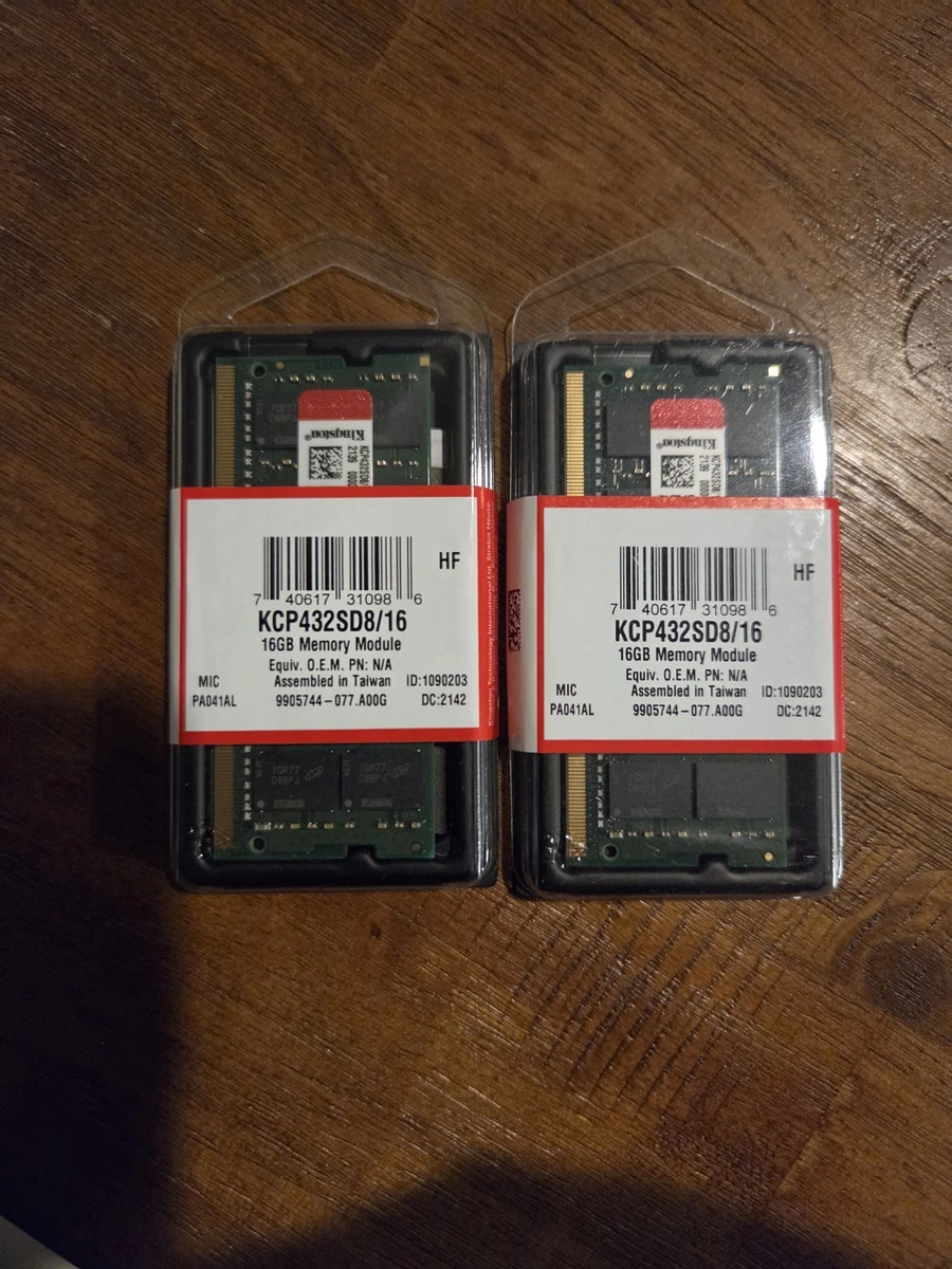 Kingston SO-DIMM 16 GB Computer Memory (RAM) for sale | eBay