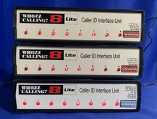 3 Whozz Calling 8 Lite Caller ID Interface Unit  Adaptors - Lot Power On Tested