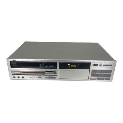Vintage JVC Victor DD-66 Direct Drive 3-Head Silver Cassette Tape Deck Tested