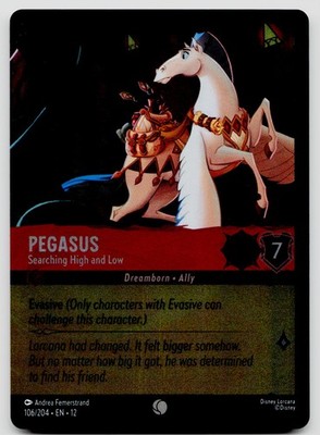 Pegasus - Searching High and Low 106/204 Wilds Unknown Lorcana Cold Foil NM