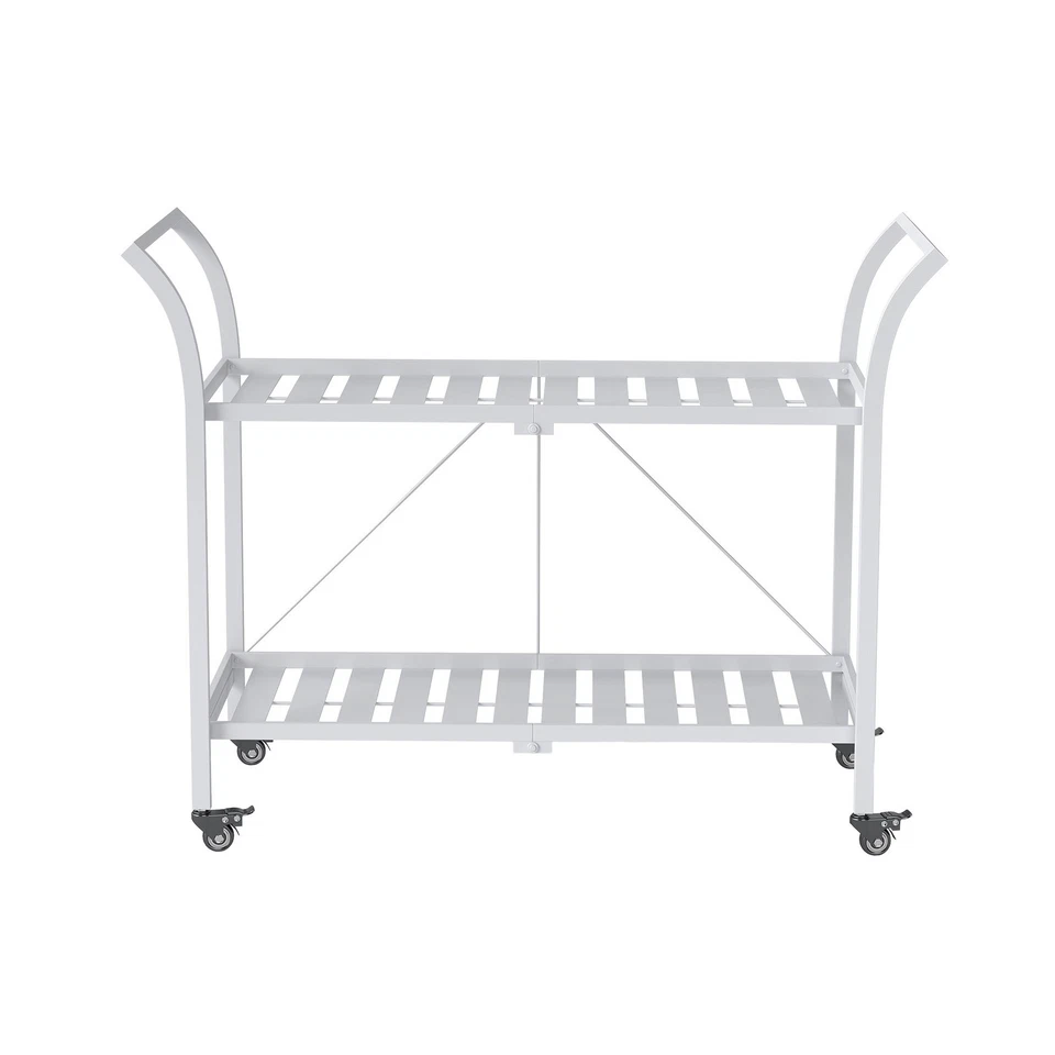 2 Tier Metal Bar Cart - image 3 of 4