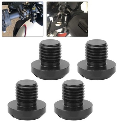 2 Pair Of M10x1.25 Rearview Side Mirror Hole Plugs Screw Fits For Hyp SET