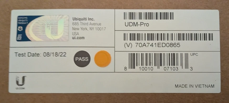 Ubiquiti Networks UDM-PRO 10G SFP+ Enterprise Security Gateway Dream Machine Pro Foto 4 de 4