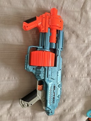 NERF Elite 2.0 Shockwave Dart Gun Orange/Blue for Ages 8-16 Years