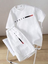 2pcs Vacaura Boy Outfit, Casual Fashion Minim...