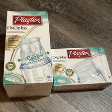 Playtex Drop Ins Lot Liners Baby Nurser Bottles 4 oz 8-10oz Bottle Liners