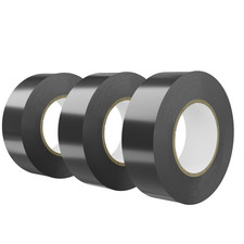 0.75 in X 66 FT Black Electrical Tape Waterproof, 3 Pack High Temp Electric Tape